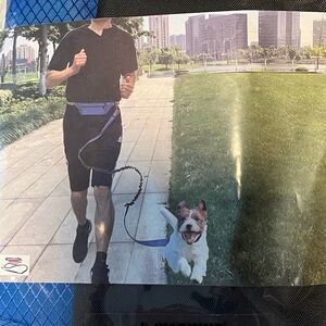 Fanny pack with dog leash